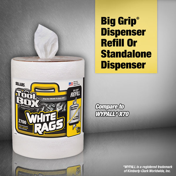 200-Count Professional White Rags Bucket