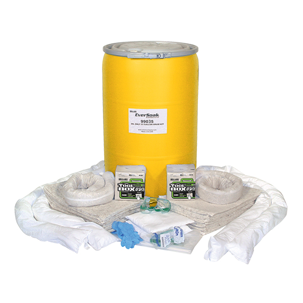 Sellars EverSoak Oil-only 55 Gallon Drum Spill Kit