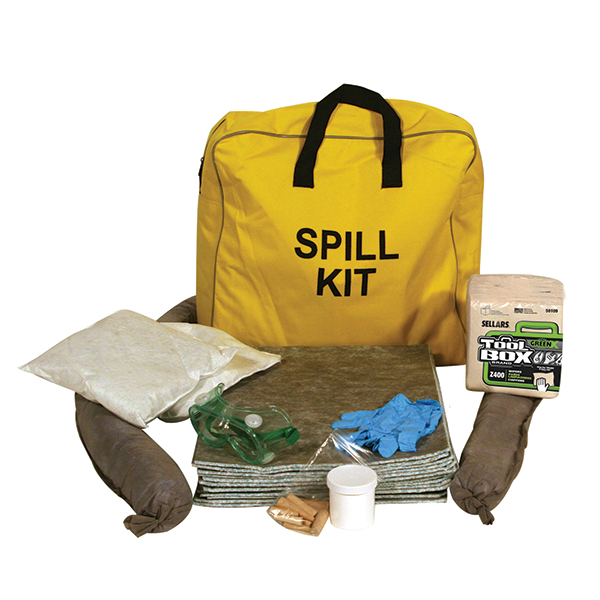 All items in Sellars EverSoak general purpose yellow canvas bag spill kit